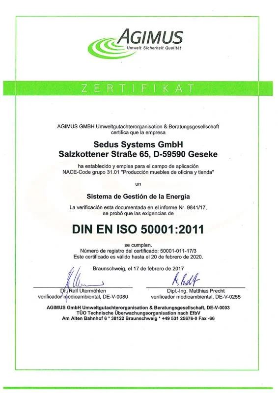 Sedus ISO 50001