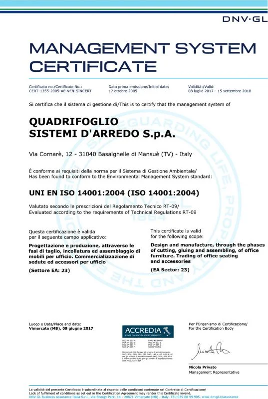 QUADRIFOGLIO ISO14001