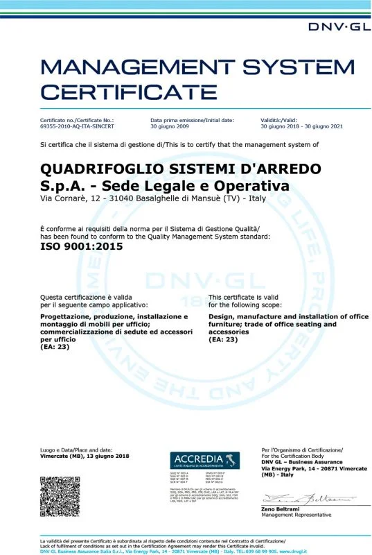 QUADRIFOGLIO ISO9001