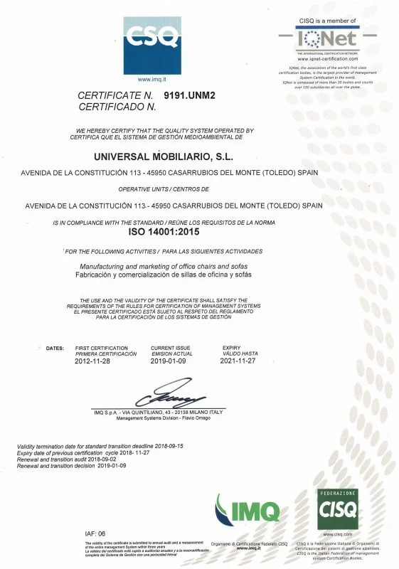Universal ISO 14001