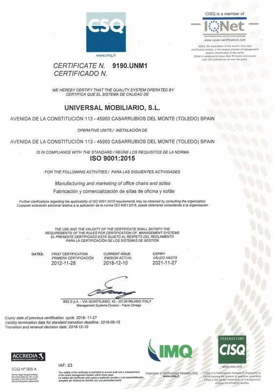 Universal ISO 9001