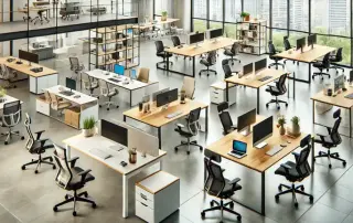 Los distintos tipos de mesas para cada tipo de trabajo en la oficina