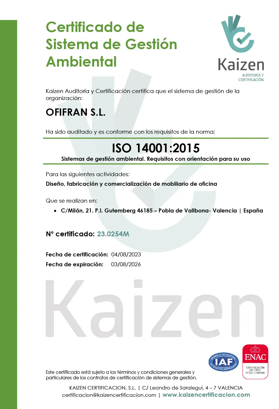ISO 14001 ISO 14001
